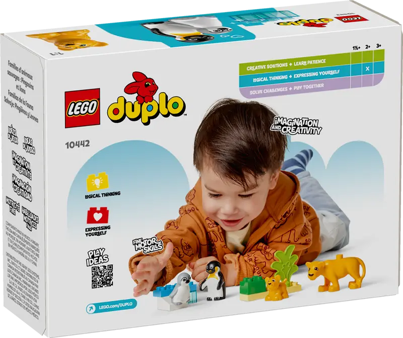 Lego - Duplo Ville - Familles d'animaux sauvages: pingouins et lions