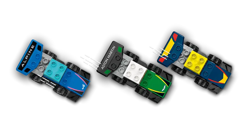 Lego - Duplo Ville - Les voitures de course et les pilotes d'écurie de F1