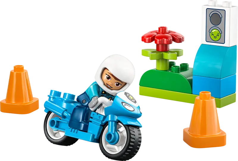 LEGO - Duplo - La moto de police bleue