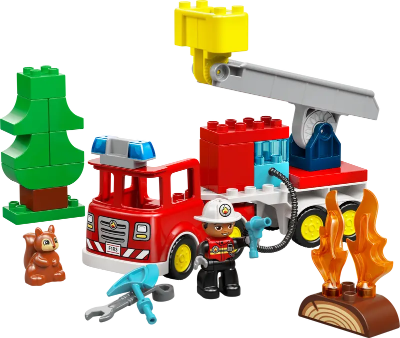 LEGO - Duplo - 10473 - Le camion de pompiers avec un boyau et un pompier