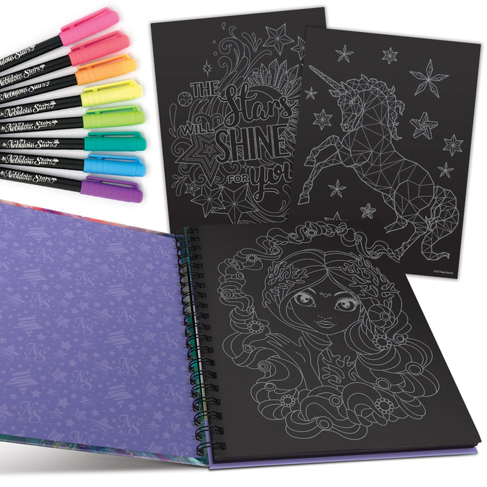 Nebulous Stars - Livre de coloriage à pages noires