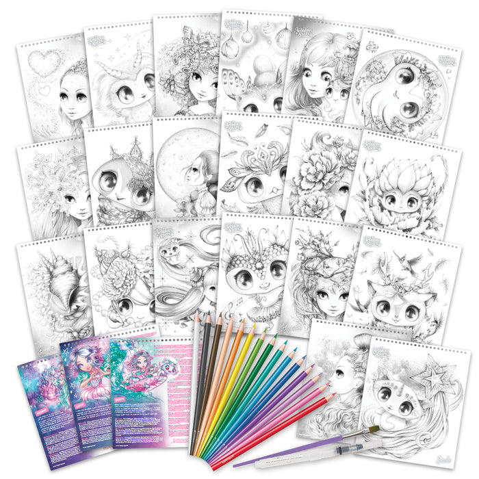Nebulous Stars - Livre à colorier à l’aquarelle