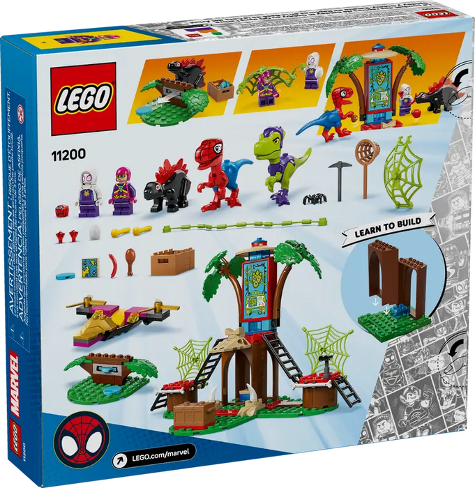 Lego - Spidey - Le combat des raptors de Spidey et Gobby au QG dans l’arbre - ML