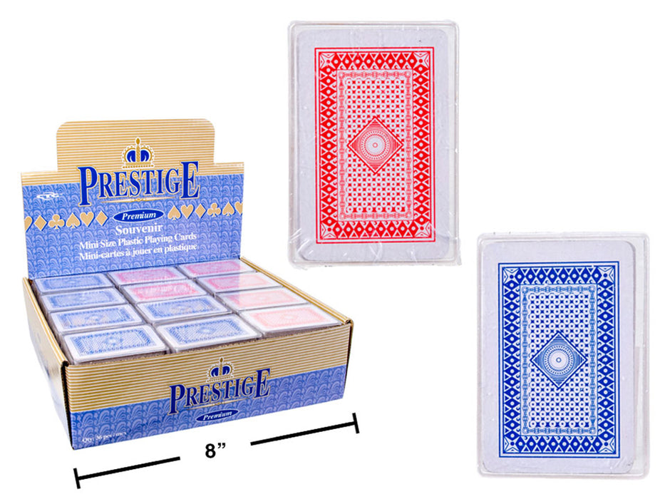 Mini Jeu de cartes en plastique assortis