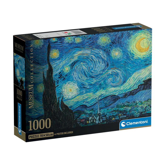 Puzzle Clementoni - La nuit étoilée - Van Gogh - Museum Collection - 1000 pcs