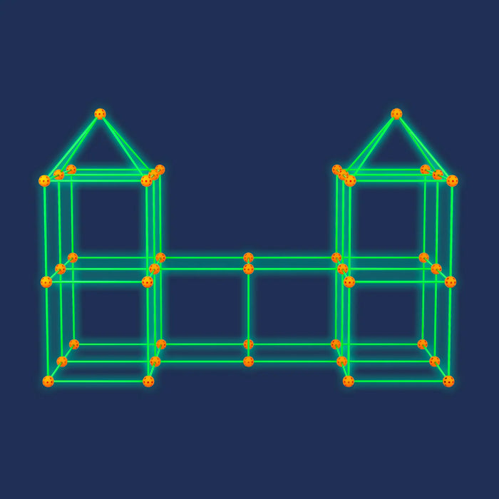 Fort fantastique luminescent - 72 pièces