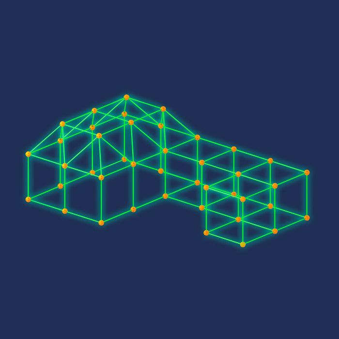 Fort fantastique luminescent - 72 pièces