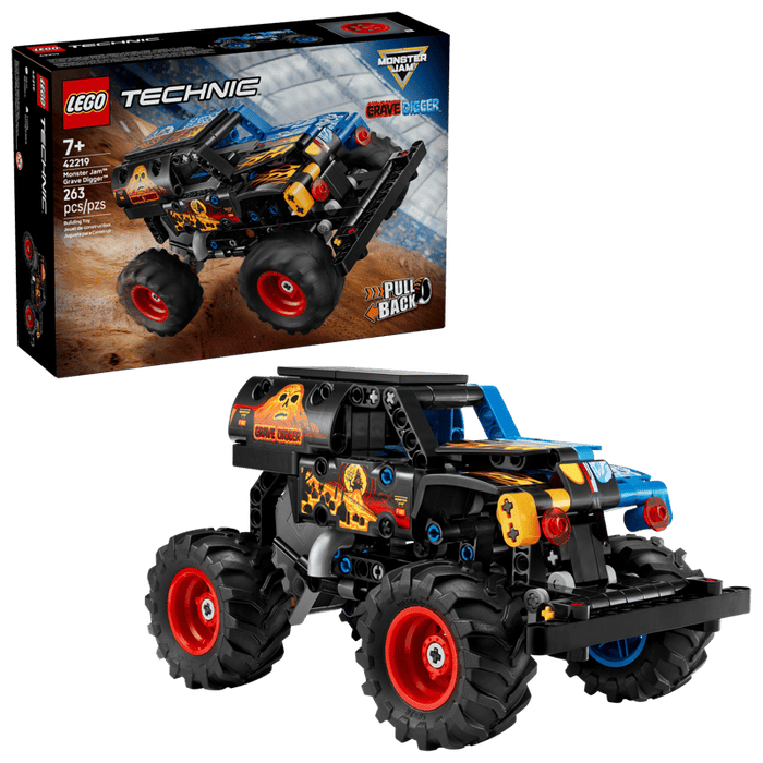 Lego - Technic - 42219 - Monster Jam Grave Digger - Feu et glace