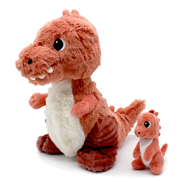Maman-bébé, T-Rex, terracotta