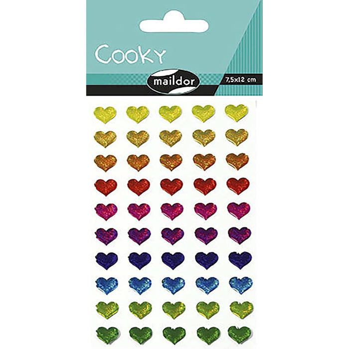 Autocollants - Cooky - Coeurs