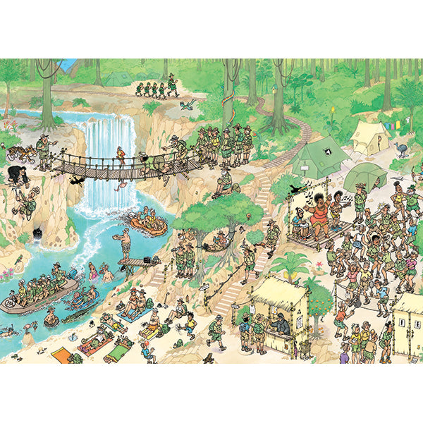 Puzzle - Jumbo - Bienvenue dans la jungle - Jan van Haasteren - 1000 pcs