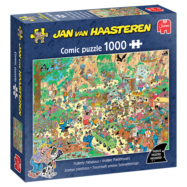Puzzle - Jumbo - Joyeux papillons - Jan van Haasteren - 1000 pcs