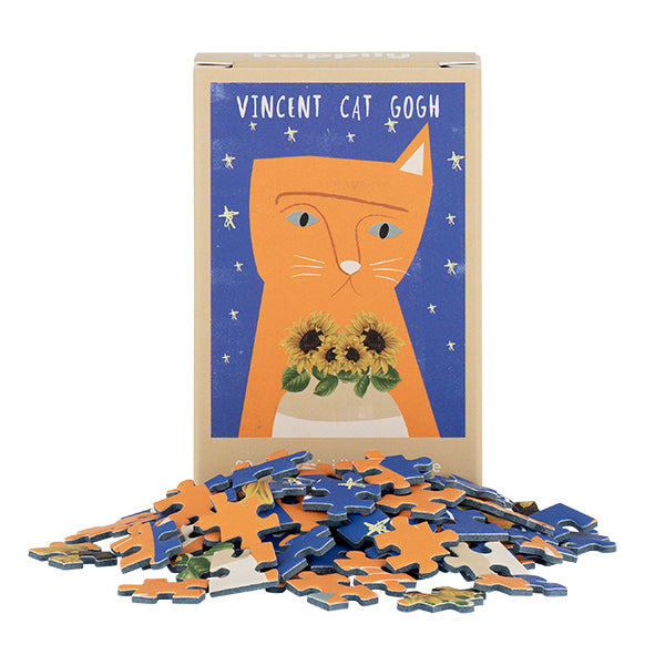 Puzzle - happily - Vincent Cat Gogh - Nia Gould - 99 pcs