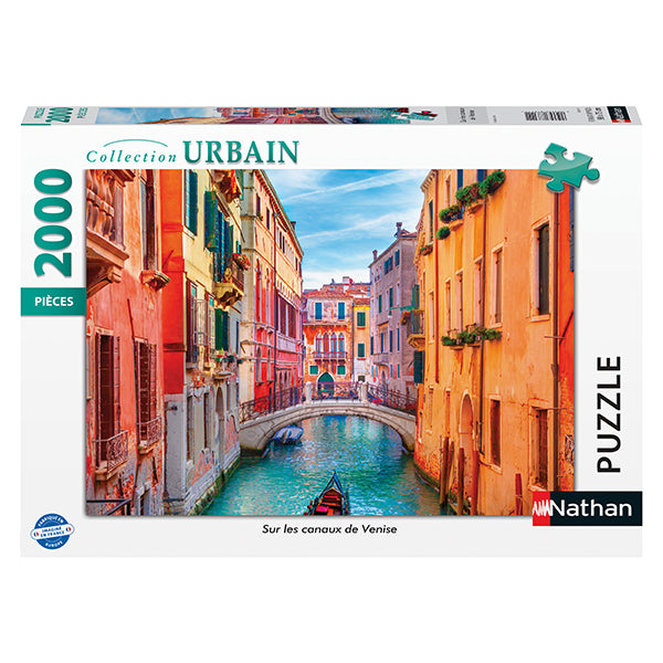 Puzzle - Nathan -  Sur les canaux de Venise - 2000 pcs