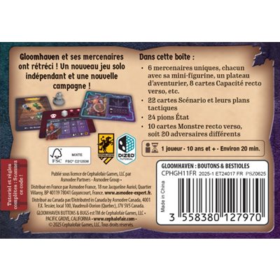 Gloomhaven Boutons & Bestioles - FR