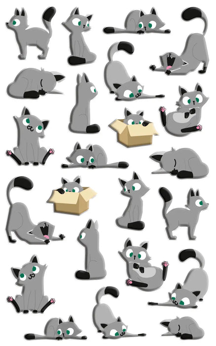 Autocollants - Cooky - Petits chats