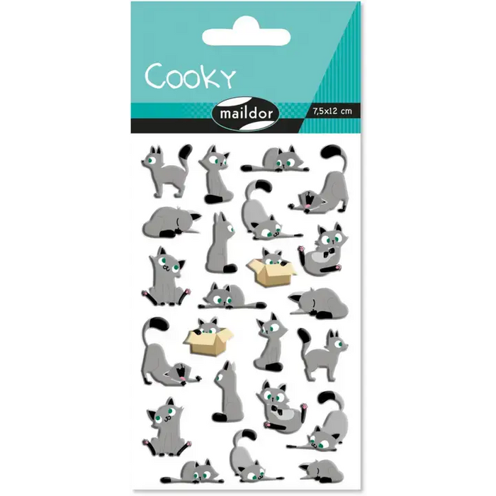 Autocollants - Cooky - Petits chats