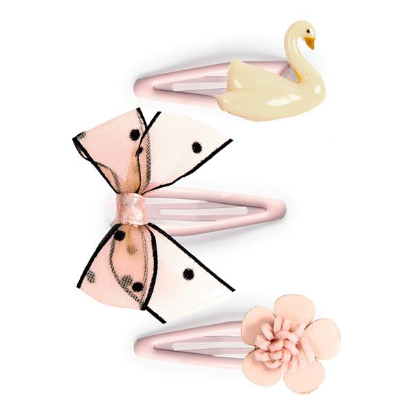 Plume - Barrettes (3) Violette