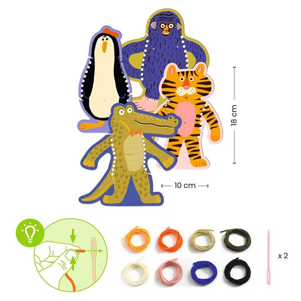 Djeco - Premier Tissage - Les pulls des animaux - ML