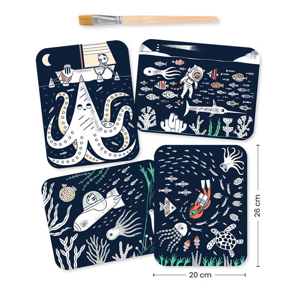 Djeco - Peinture magique à révéler - Dans l'océan - ML