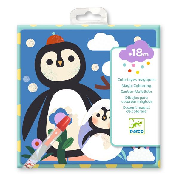 Djeco - Coloriages magiques - Coucou caché maman-bébé du monde - ML