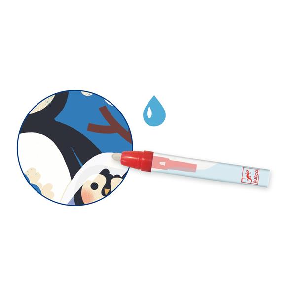 Djeco - Coloriages magiques - Coucou caché maman-bébé du monde - ML