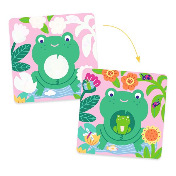 Djeco - Coloriages magiques - Coucou caché maman-bébé du jardin - ML