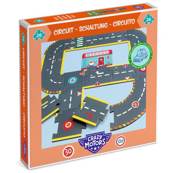 Crazy Motors - Puzzle géant circuit