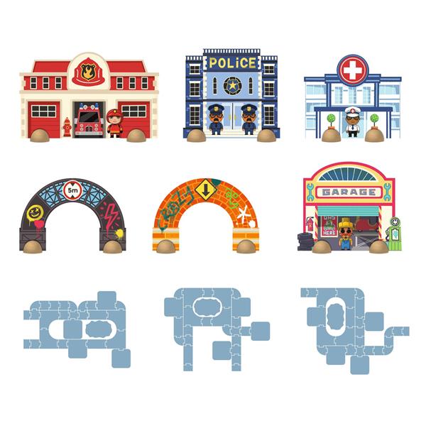 Crazy Motors - Puzzl'Up Ville géant (33mcx)