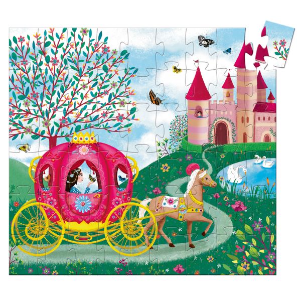 Puzzle Silhouette - Carrosse d'Élise - 54 pcs