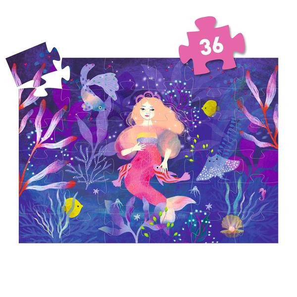 Puzzle Silhouette - Ella, la sirène - 36 pcs