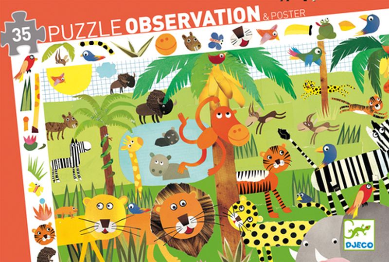 Puzzle observation - Jungle - 35 pcs