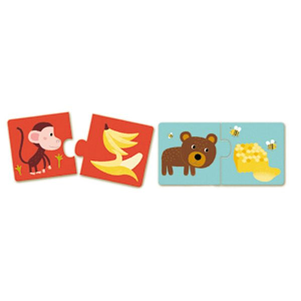 Djeco - Puzzle Duo - À table!