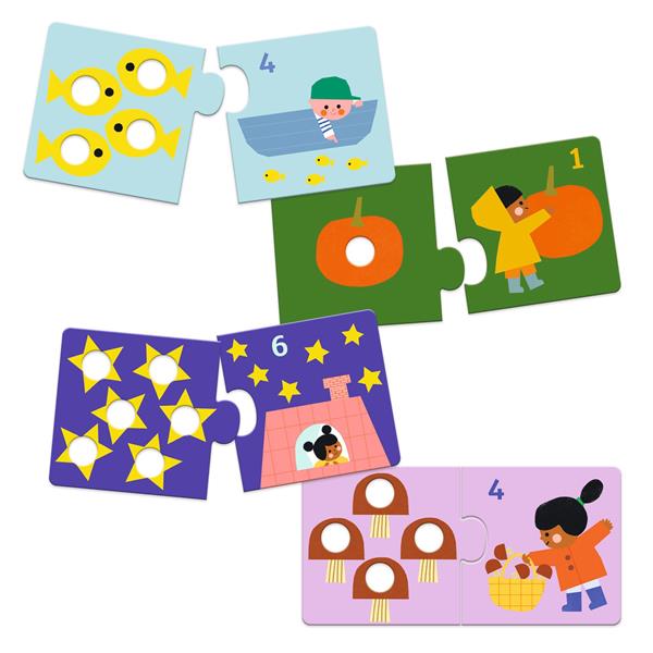 Djeco - Puzzle Duo - Premiers chiffres