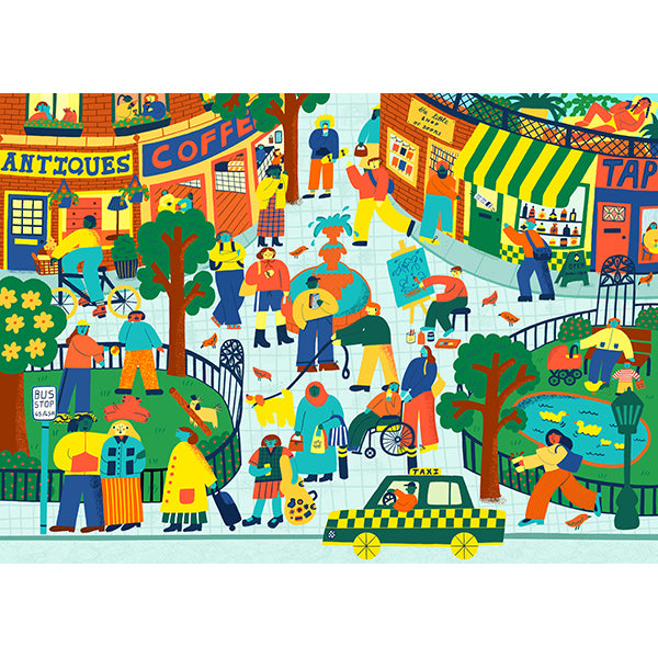 Puzzle - Holiyay - L’arrêt d’autobus - Roanna Farmer - 1000 pcs