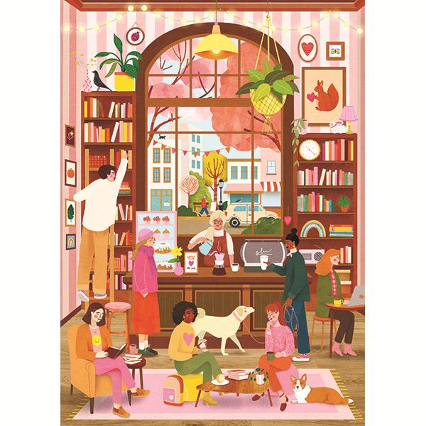 Puzzle - Holiyay - Le café Cozy Bean - Laura Lhuilier - 1000 pcs