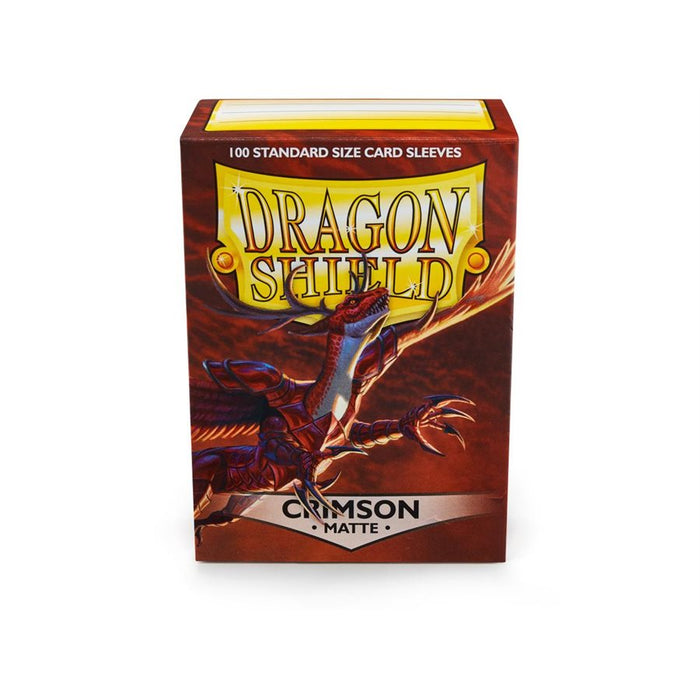 Protège-cartes (Sleeves): Dragon Shield Matte Crimson (100)