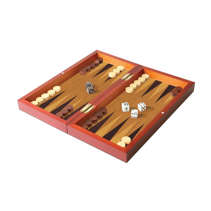 Backgammon en bois portatif