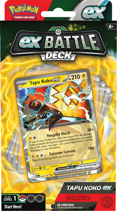 Pokemon TCG - Battle Decks - Tapu Koko EX/ Iron Leaves EX - EN