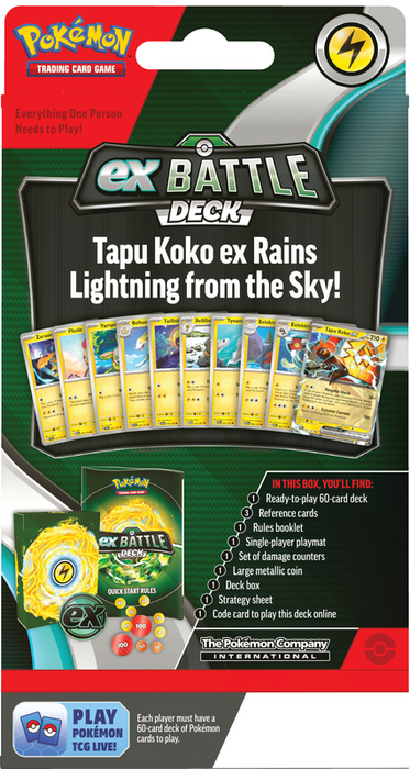 Pokemon TCG - Battle Decks - Tapu Koko EX/ Iron Leaves EX - EN