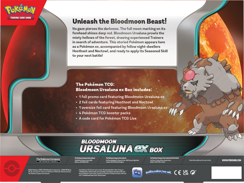 Pokemon TCG - Bloodmoon Ursaluna EX Box - EN