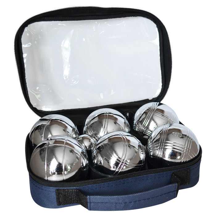 Jeu de pétanque - argent - paquet de 6