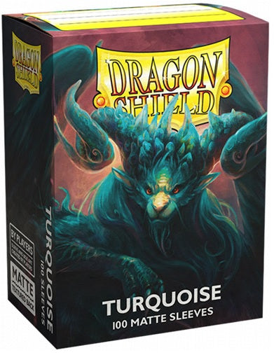 Protège-cartes (Sleeves): Dragon Shield Matte Turquoise (100)