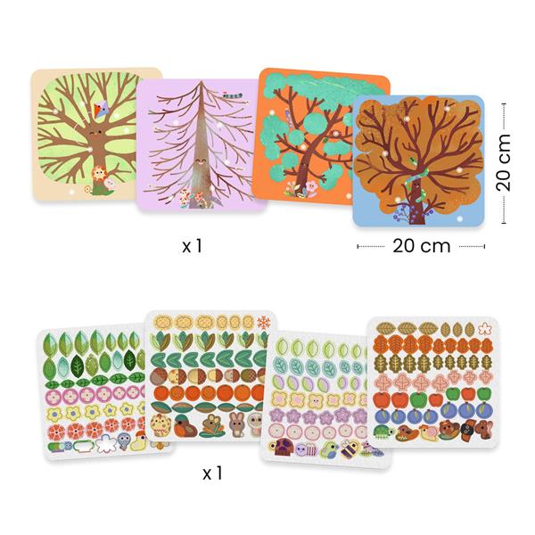 Djeco - Feutrine - La ronde des saisons