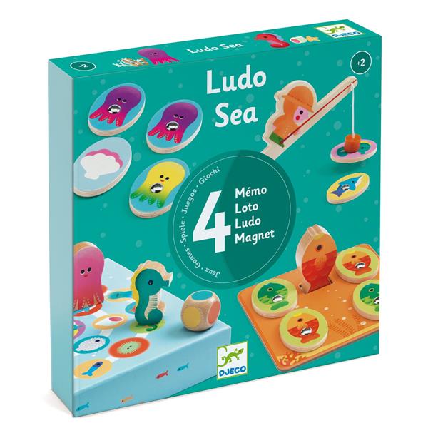 Djeco - Ludo Sea - 4 jeux