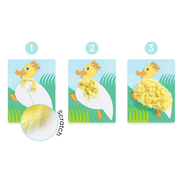 Djeco - Laine & scratch - Avec un chapeau