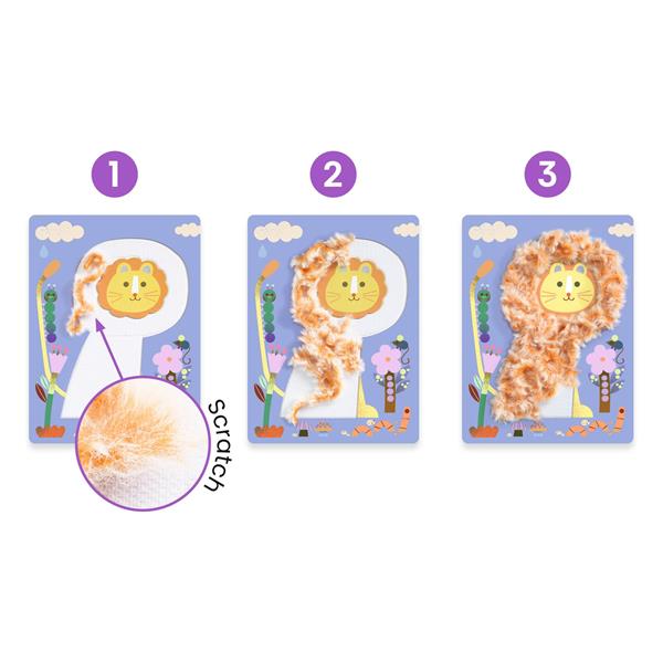 Djeco - Laine & scratch - Tout poilus!