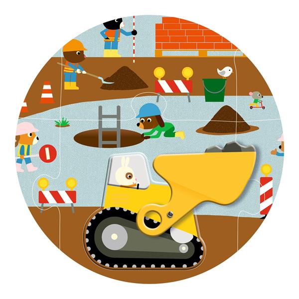 Djeco - Puzzle géant - Le chantier