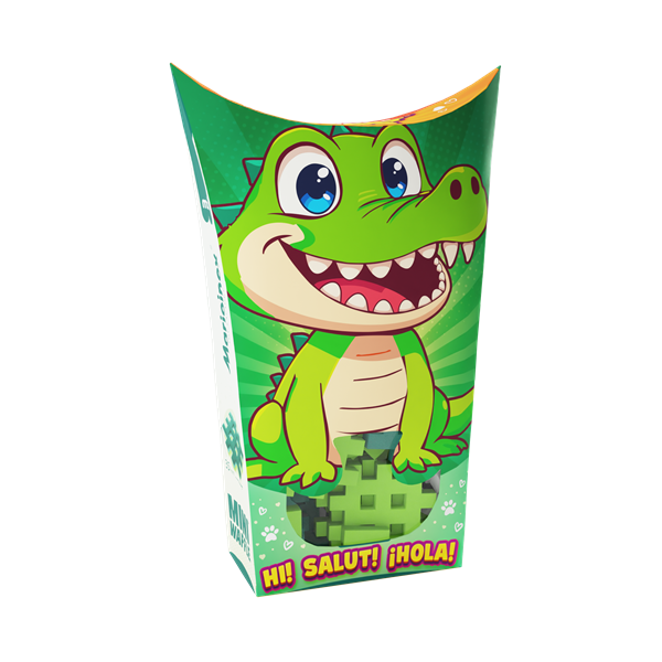 Mini Waffle - Animaux de poche: Crocodile (34 pcs) - ML