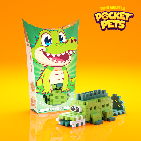 Mini Waffle - Animaux de poche: Crocodile (34 pcs) - ML